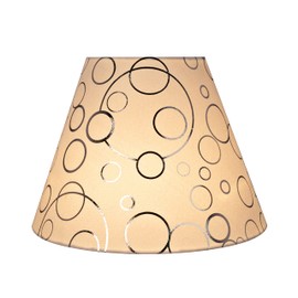 Aspen Creative 32629A Transitional Empire Shape Spider Construction Lamp Shade in White, 6" Top x 12" Bottom x 9" Slant Height