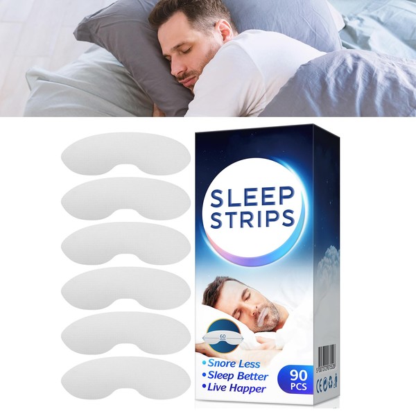 Reduce or Stop Snoring | Anti Snoring Sleep Plasters | Advanced Gentle Mouth Tape to Dampen Snoring for Better Nose Breathing | Improved Night Sleep (B)