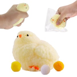 1PCS Chicken Squishy Handmade Taba Pinch Family Squeeze Toys Sensory Fidget Toys Cute Squishies for Stress Relief Silicone Squishy Silicone Squishy for Party and Birthday