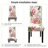 Fuloon Chair Covers for Dining Room 4 Pack, Printed Stretch