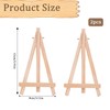 2Pcs Mini Easels Stand,Small Wooden Easel Canvas Stand for Display