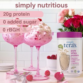 simply tera's simply tera's pure whey protein powder, bourbon vanilla flavor