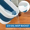 Collapsible Mop and Bucket Set with Scrub Mop and Brush,