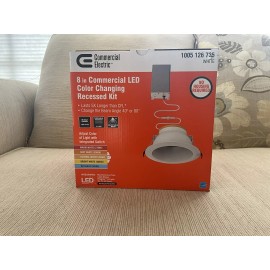 Commercial Electric 8’’LED Recessed Light Kit -1005126735 White