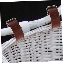 BIUDECO 2Pairs Adjustable Bike Basket Straps Durable Front and Rear Bike Basket Belts for Cycling Baskets Bike Supplies for Secure Basket Attachment