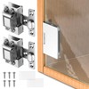 Mdkave Glass Door Hinges,Soft Close Hinges for Glass Cabinet Doors,304