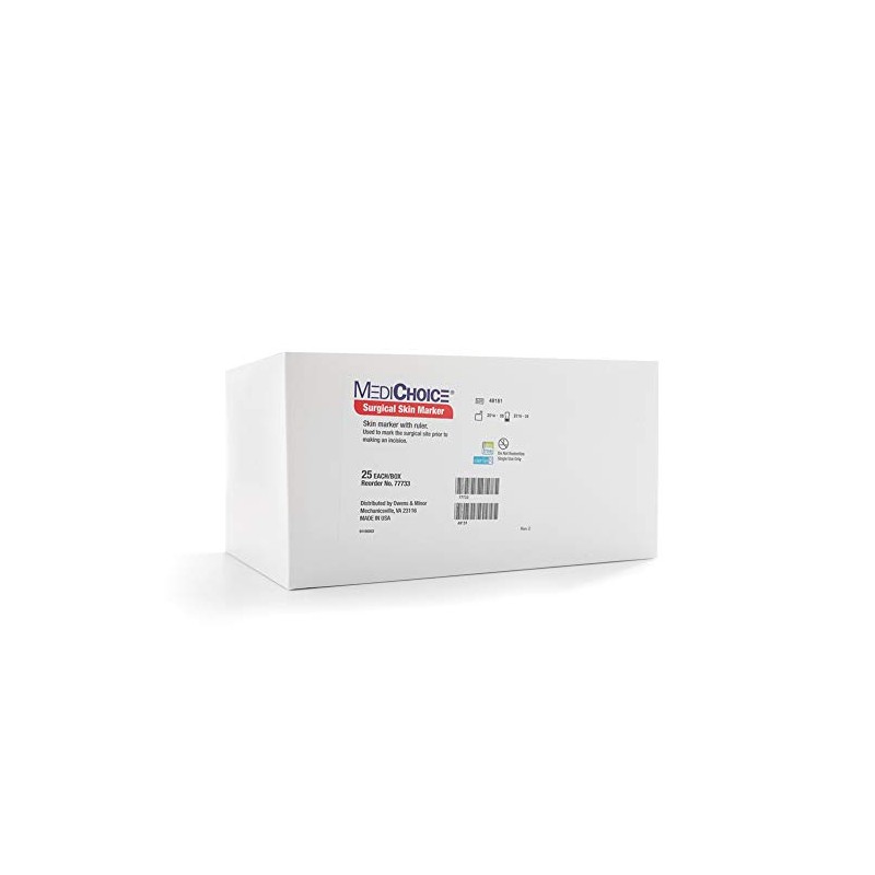 MediChoice Skin Marker, w/Ruler, Sterile, 1314077733 (Box of 25)