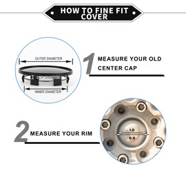 VekAuto 1pc Car Wheel Hub Center Caps, 69mm 2.72" OD Center Hub Cover Universal for Cars and Trucks Scratch Resistance Stylish Design ABS Plastic Black