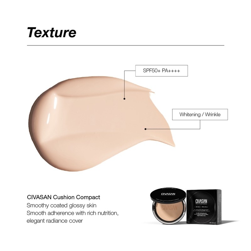 Cibasan Cushion Compact SPF50+PA++++ (Maximum Experience) Pact Case Color /