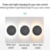 YXTSIMV Modern Minimalist Wall Light White Round Disc Wall Sconce