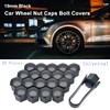 Riloer 19mm Lug Nut Covers 20PCS, ABS Chrome Plastic Nut