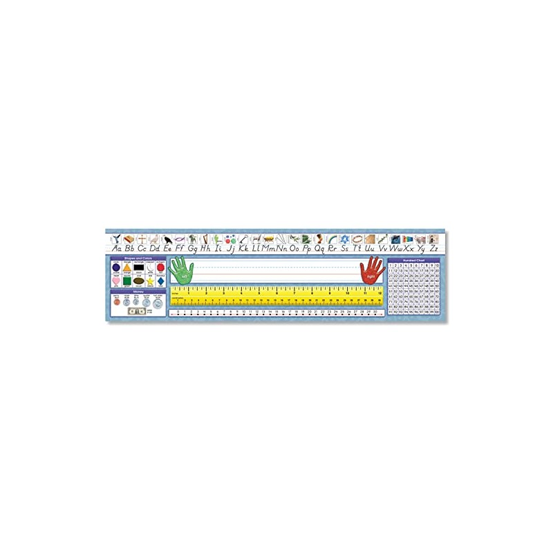 North Star Teacher Resources Traditional Manuscript Primary Desk Plates, 19"