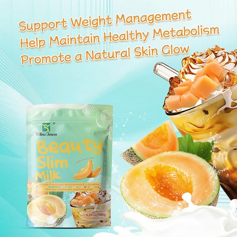Marine Collagen Peptides Powder Drink Mix, Melon, 12 Sachets