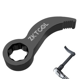 ZKTOOL Pry Bar Wrench Adaptor Head 1/2" D 8pt (Square) Profile,Crowbar Adapter Head Tools, Adjustable Angle Head Pry Bar Fits1/2 Ratchet, Pry Bar Wrench Adaptor Head for Tight Spaces