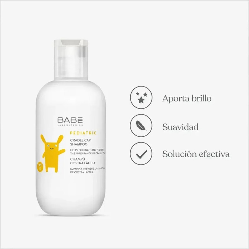 Shampoo Pediátrico hidratante Babé Costra Láctea Cuidado Diario 200ml