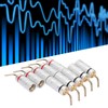 10pcs Banana Plug Needle Type Professional 24K Gold Plated Speaker
