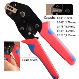 Coaxial Crimping Tool and 10Set SMA Male to Female for Crimping RG174 RG316 SMA Antenna Cable