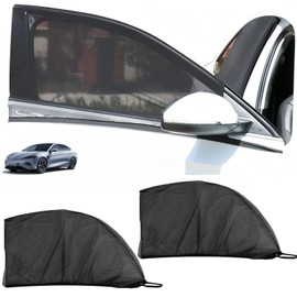 Pack of 2 Car Window Covers, Car Sun Visor, Universal Elasticity Sun Visor, Car Net Sun Protection, Car Side Window, Applies to Saloons, SUVs and Off-Road Vehicles (Black)
