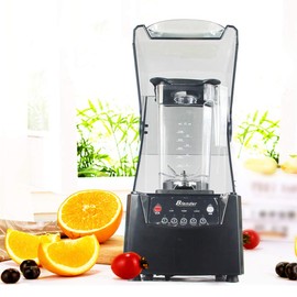 Smoothie Blender 1.8L Commercial Countertop Blender 2200W High Speed Soundproof Cover Blender Fruit Juicer Blender for Various Shakes and Smoothies