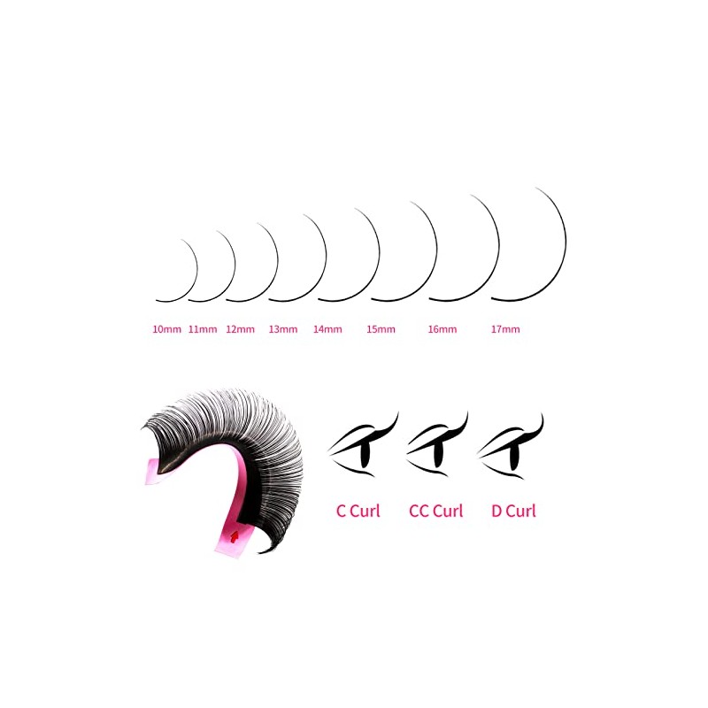 VEYES INC Cashmere Volume Lash Extensions C CC D DD