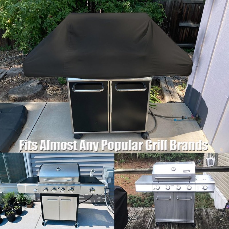 Short BBQ Grill Cover Lightweight Waterproof Outdoor Summer 72"