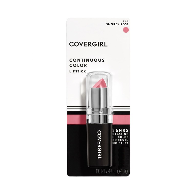 COVERGIRL Continuous Color Lipstick Smokey Rose 035, .13 oz (packaging