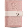 Lumbor37 Funda para Pasaporte, Cartera con Bloqueo Rfid Caja de