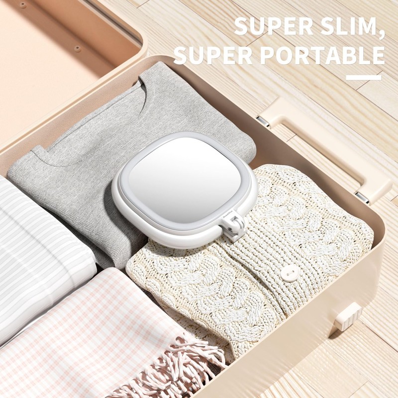 Beautifive 6.3” Makeup Mirror with Light and Magnification, 10X/1X Light