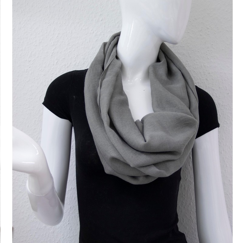 Gloop 01122-01123-P Women's Elegant Plain Loop Scarf, Tube Scarf, Plain