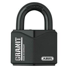 ABUS Granite 37/55 SZP Padlock Premium Lock for Highest Stresses - Security Level 10 - incl. 2 keys and security card - black - 79123, 190831