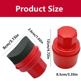 Tyre Dressing Applicator, Tyre Shine Applicator Tyre Cleaning Brush Curved Tyre Shine Applicator, 85 * 85 * 120MM, Reusable Car Cleaning Brush For Car Tire Gloss And Cleaning