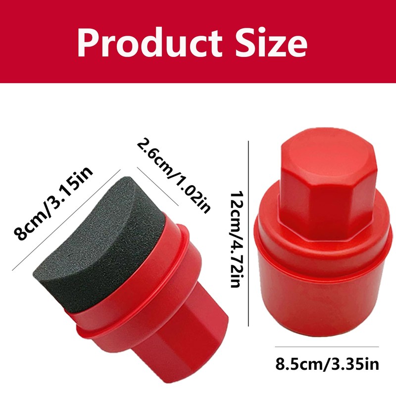 Tyre Dressing Applicator, Tyre Shine Applicator Tyre Cleaning Brush Curved