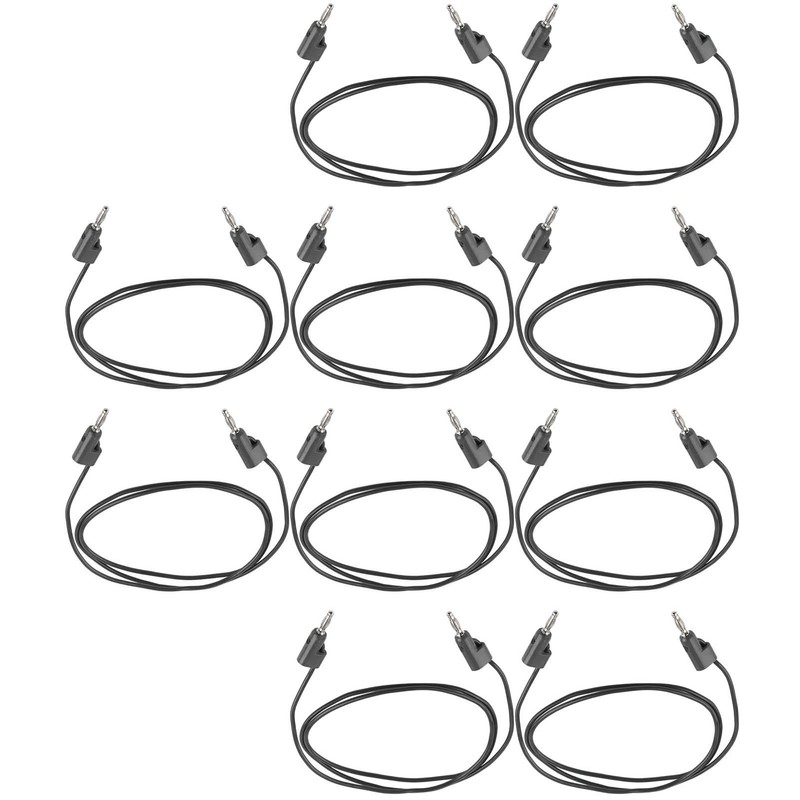10 Set Banana Plug Test Leads Male to Male Brass