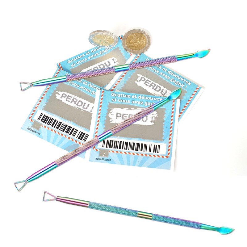 JIYIN 3 PCS Lottery Ticket Scratcher Tool, Metal Lottery Scratcher