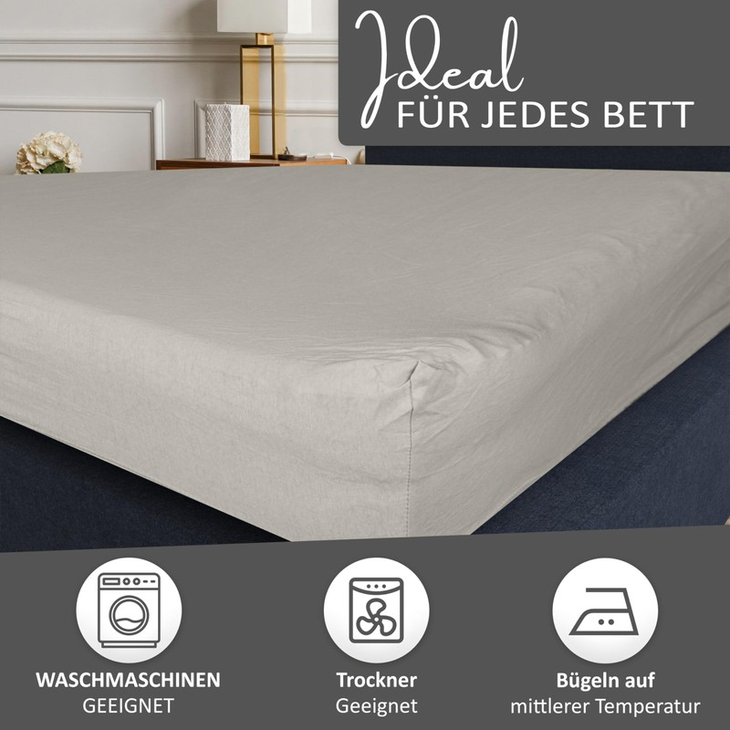 Leonado Vicenti Classic Fitted Sheet, 100% Jersey Cotton, in Many