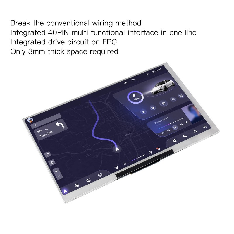 7 Inch IPS Screen HD 170 Degree Viewing Angle Backlight