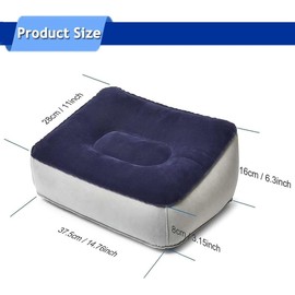Liwankaqi Airplane Foot Rest,Plane Foot Rest Made of Environmentally Friendly PVC Flocking Material,Airplane Footrest for Plane, Train, Car, Home, Office, Toddler Flight Essentials(37 * 30 * 20cm)