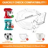 Pouring Shield Compatible with Kitchen Aid Tilt Head 4.5-5Quart Mixer,