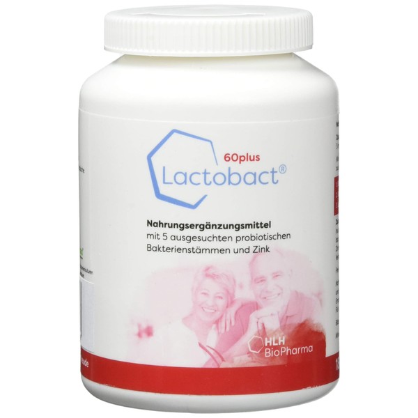 Lactobact 60Plus, 180 Capsules - Intestinal Building from 60 Years
