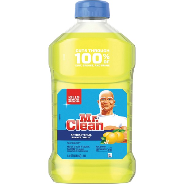 Mr. Clean Antibacterial Cleaner , citrus , 270 Fl oz , Packaging may Vary, Pack of 6