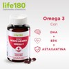 Life180 Omega 3 Aceite de Krill con Astaxantina, 60 Softgels