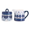 Bico Blue Talavera Ceramic Sugar and Creamer Set, Sugar Bowl