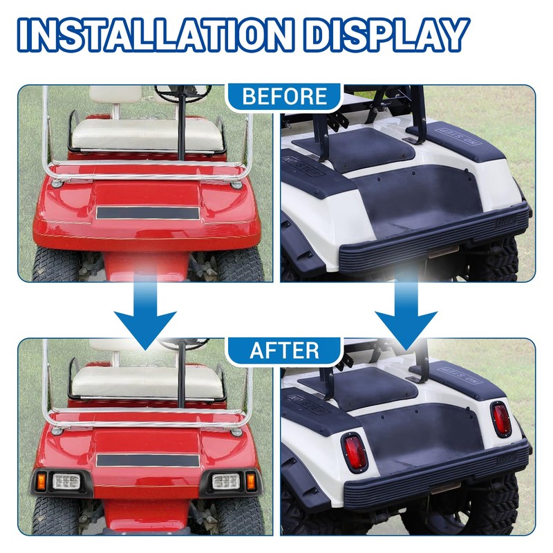 CartClan Club Car DS Led Headlight and Tail Light Kit