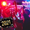 2021 New Year's Eve Metal Sign with Fireworks Motif Rocket
