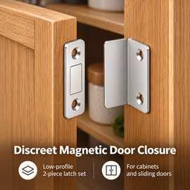 Invisible Magnetic Door Catch Latch for Cabinets – Discreet Door Closure Hardware