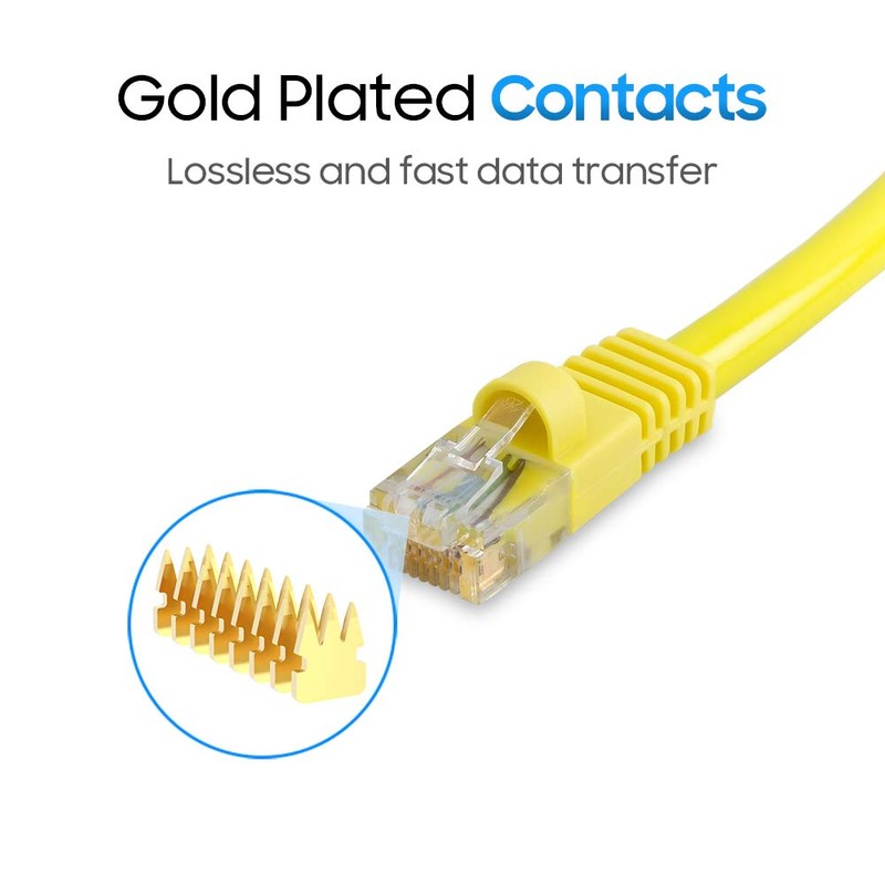 Cmple - Cat5e Ethernet Patch Cable, RJ45 Internet Network Cord,