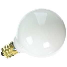 Bulbrite Incandescent G12 Candelabra Screw Base (E12) Light Bulb, 25 Watt, White