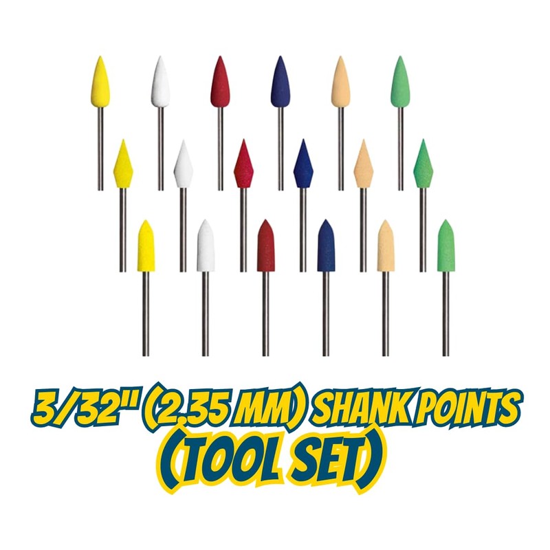 Dedeco Sunburst - 3/32” (2.35 mm) Shank Points - Precision