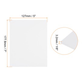 Rebower Foam Board 5x7 Inch, White Foam Board 1/8 Inch Thick Foam Poster Board, [for Presentation Projects, Art Crafts, Poster Making], 10 PCS