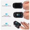 Fingertip Pulse Oximeter Oximetry Blood Oxygen Saturation Monitor with batteries